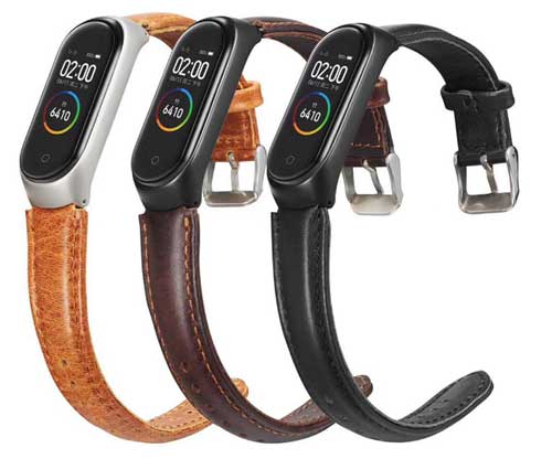 Xiaomi Mi Band 4 läderrem