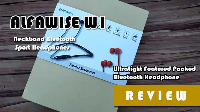 Alfawise W1 - UltraLight-paketerad Bluetooth-hörlurar