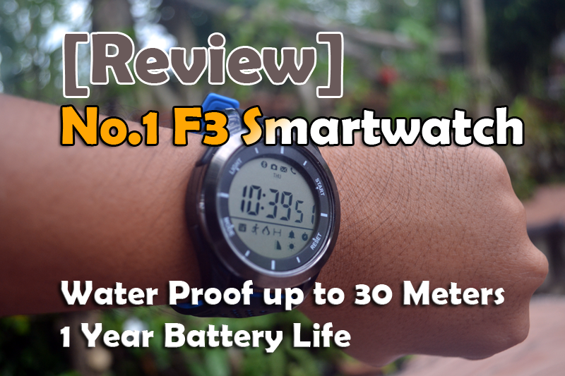 [Review] No.1 F3 Smartwatch - Fantastiskt 1 års batteritid