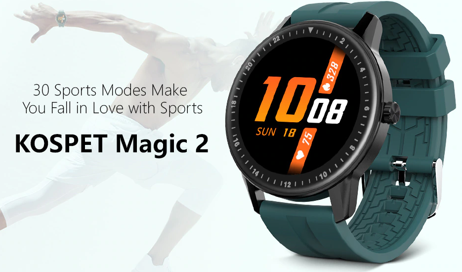 Kospet Magic 2 Smartwatch - Granskning av funktioner, 30 Sports Mode!