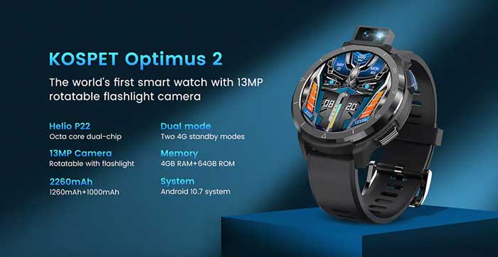 Kospet Optimus 2 Smartwatch - Granskning av funktioner