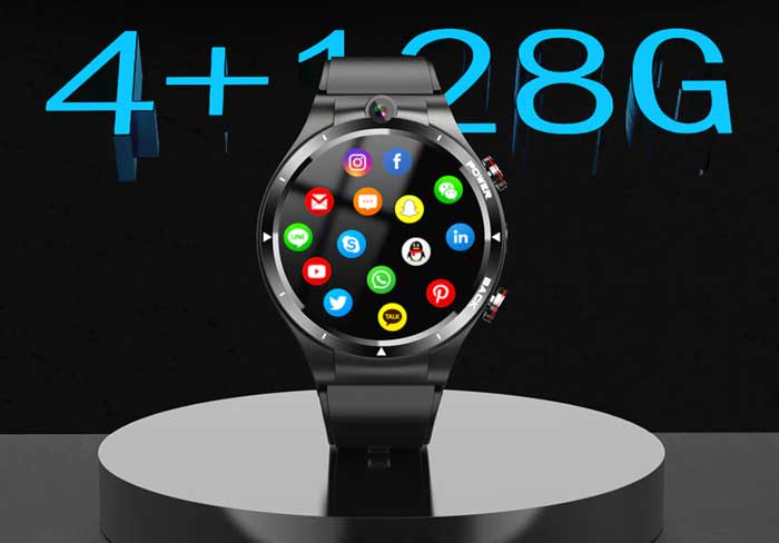 LEMFO LEM15 Smartwatch - Största lagringsutrymme för Smartwatch 128 GB