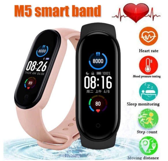 M5 Smartband - Billig fitnessspårare, granskning av funktioner
