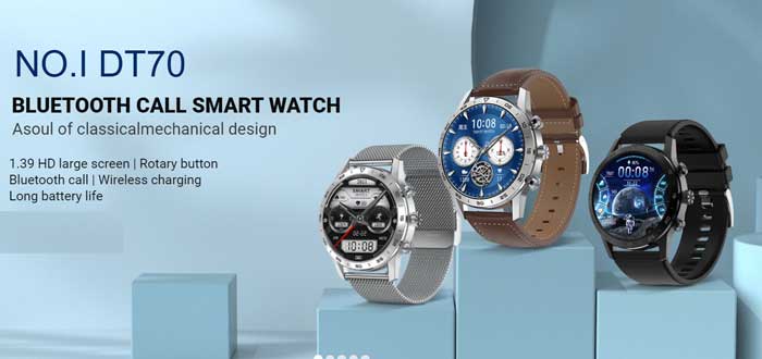 No.1 DT70 Smartwatch - Klassisk premiumdesign