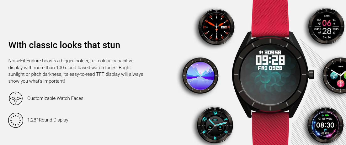 NoiseFit Endure Smartwatch - Klassisk med en robust känsla