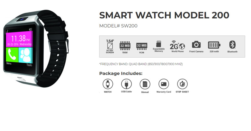 Slide-smartwatch-SW200-modell-enhet