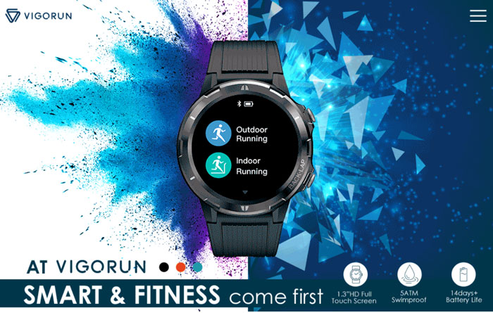 VigoRun Smart Watch-modell ID216 - En träningsfokus bärbar