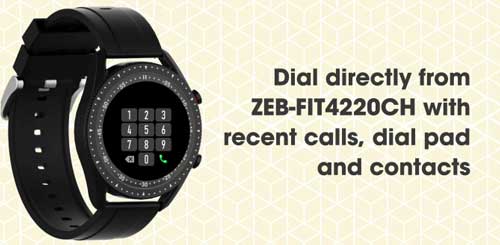 Zebronics-Smartwatch-ZEB -–- Fit4220CH-Buetooth-samtal