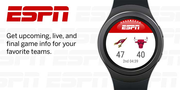 ESPN-app för Galaxy Watch Active 2