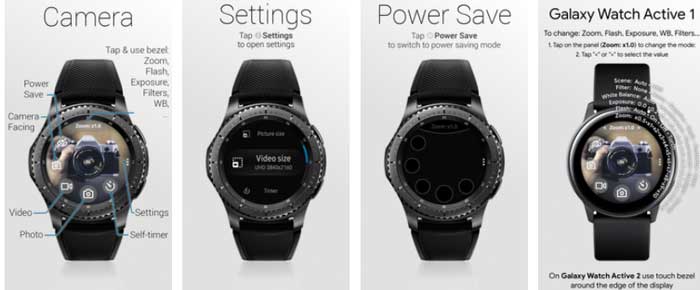 Camera One-app för Samsung Galaxy Watch Active