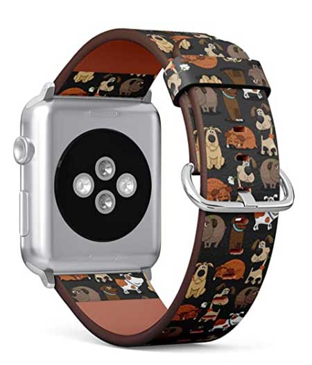 Söt hund stil mönster apple klockarmband