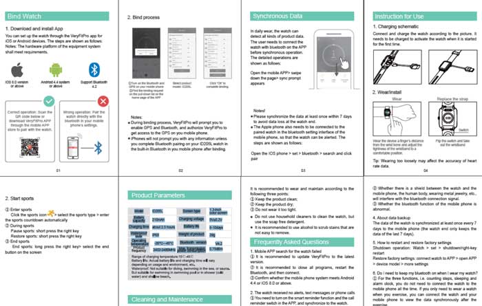 Lintelek Smartwatch användarhandbok-id205L