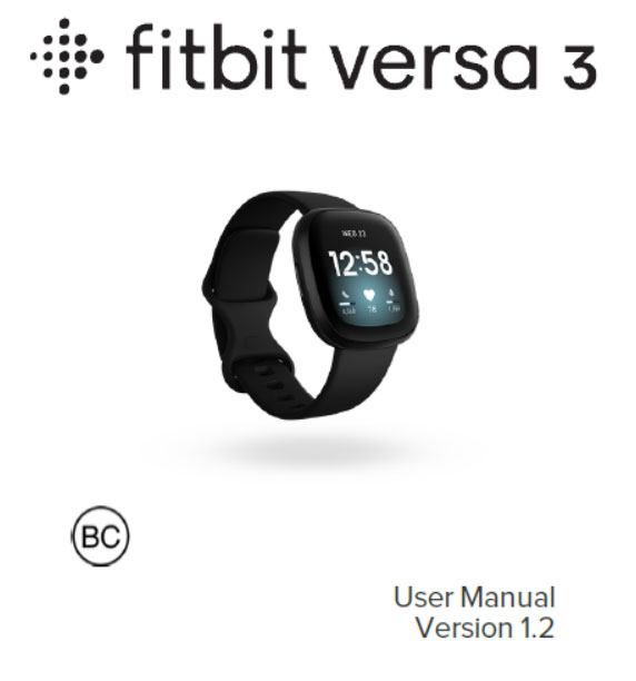 Fitbit-Versa-3-användarhandbok