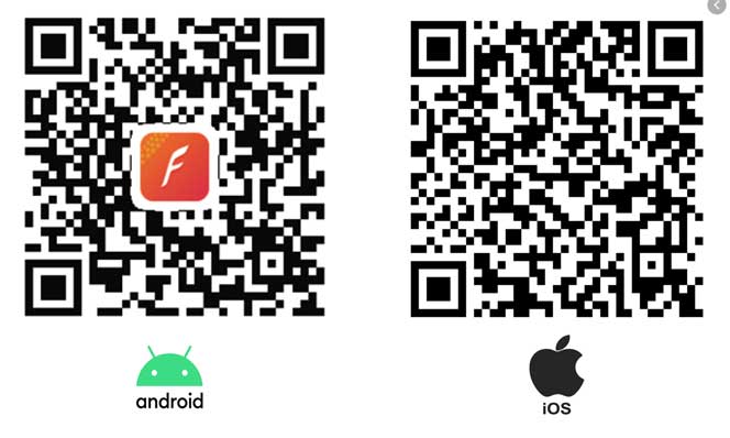 QR-kod för iOS och Android, VerfyFit Pro-appen