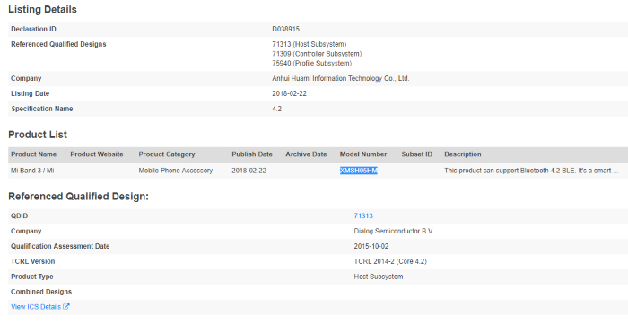 Xiaomi Mi Band 3 kommer, får slutligen sitt Bluetooth-certifiering