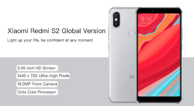 Xiaomi Redmi S2 - 16,0 MP främre kamera, AI ansiktslåsning med 5,99 tums HD-skärm nu tillgänglig