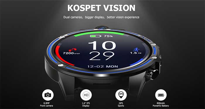 Kospet Vision 4G Smartwatch med dubbel kamera är här