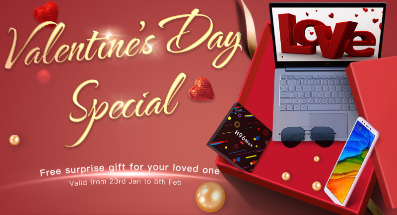 Få söta erbjudanden med Geekbuying.com Alla hjärtans dag special!