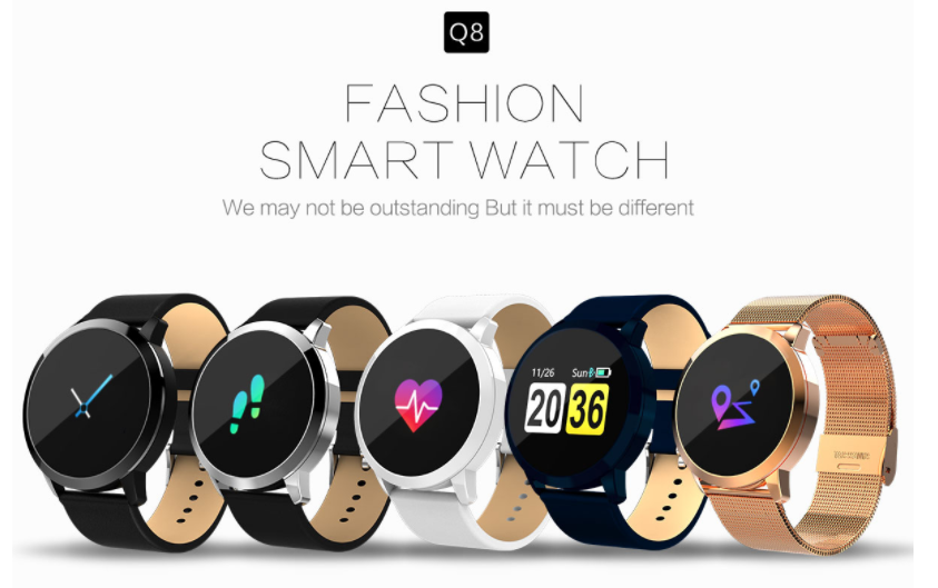 Newwear Q8 Smartwatch - 150 dagar standbytid