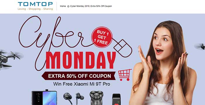Tomtop.com Amazing Black Friday och Cyber ​​Monday Deal